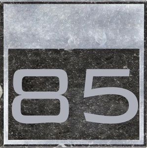 Budget huisnummerbord Blauwsteen