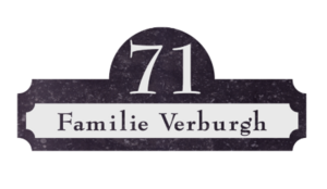 Natuurstenen naamplaat afmeting 35,5 x 15,5 cm