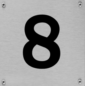 nummerbord aluminium