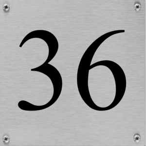 Aluminium huisnummerborden