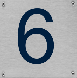 Huisnummerbord van Aluminium