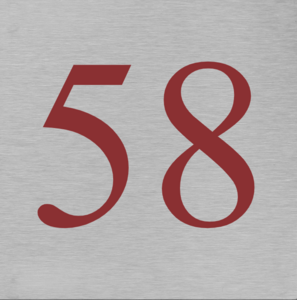 Huisnummerbord Aluminium