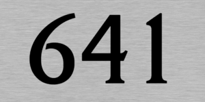  Aluminium huisnummerbordjes