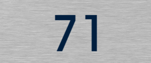  Aluminium huisnummerplaatje