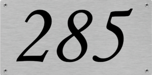 Nummerplaatjes Aluminium