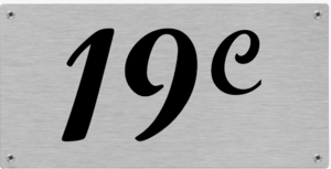 Huisnummerbordjes Aluminium