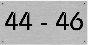 Huisnummerbordjes Aluminium