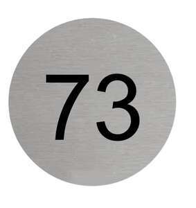 Ronde huisnummerborden aluminium