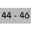 Huisnummerbordjes Aluminium